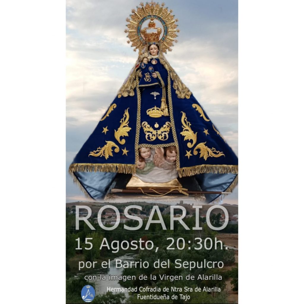 Tradicional Rezo del Rosario: La Virgen de Alarilla visita el Barrio del Sepulcro este 15 de agosto
