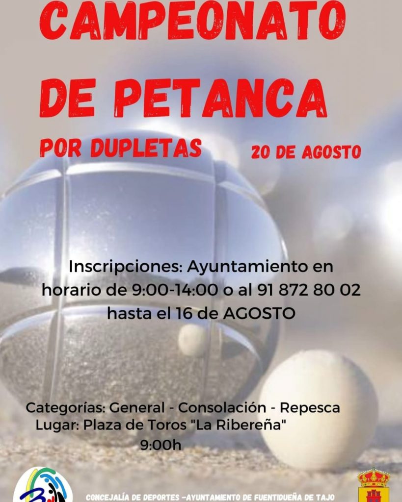 Este domingo se celebra el Campeonato de Petanca