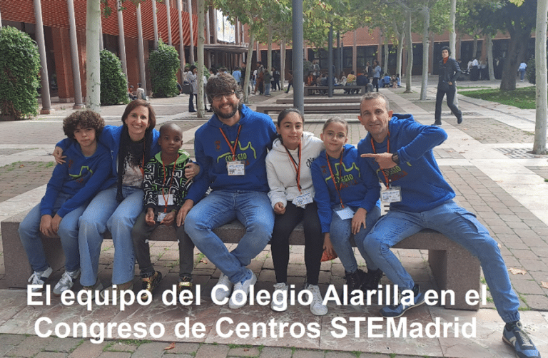 alumnos y profesores del Colegio Alarilla en el Congreso