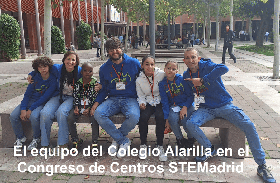 alumnos y profesores del Colegio Alarilla en el Congreso