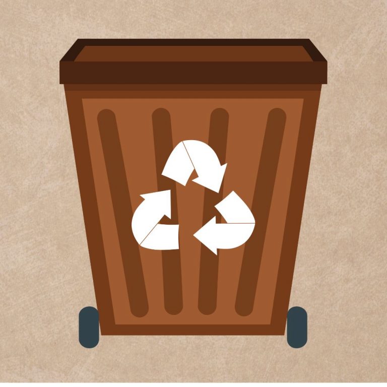 contenedor marron residuos organicos