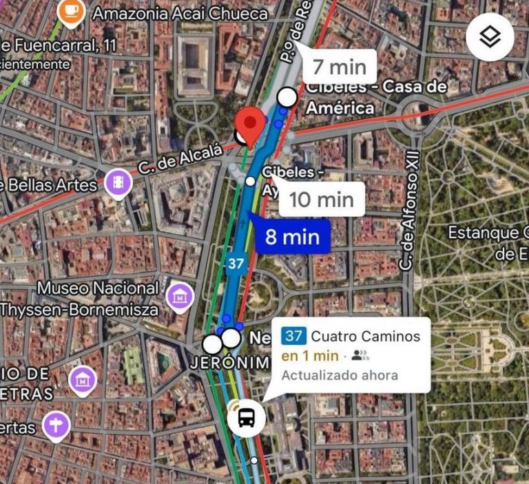 Madrid google maps