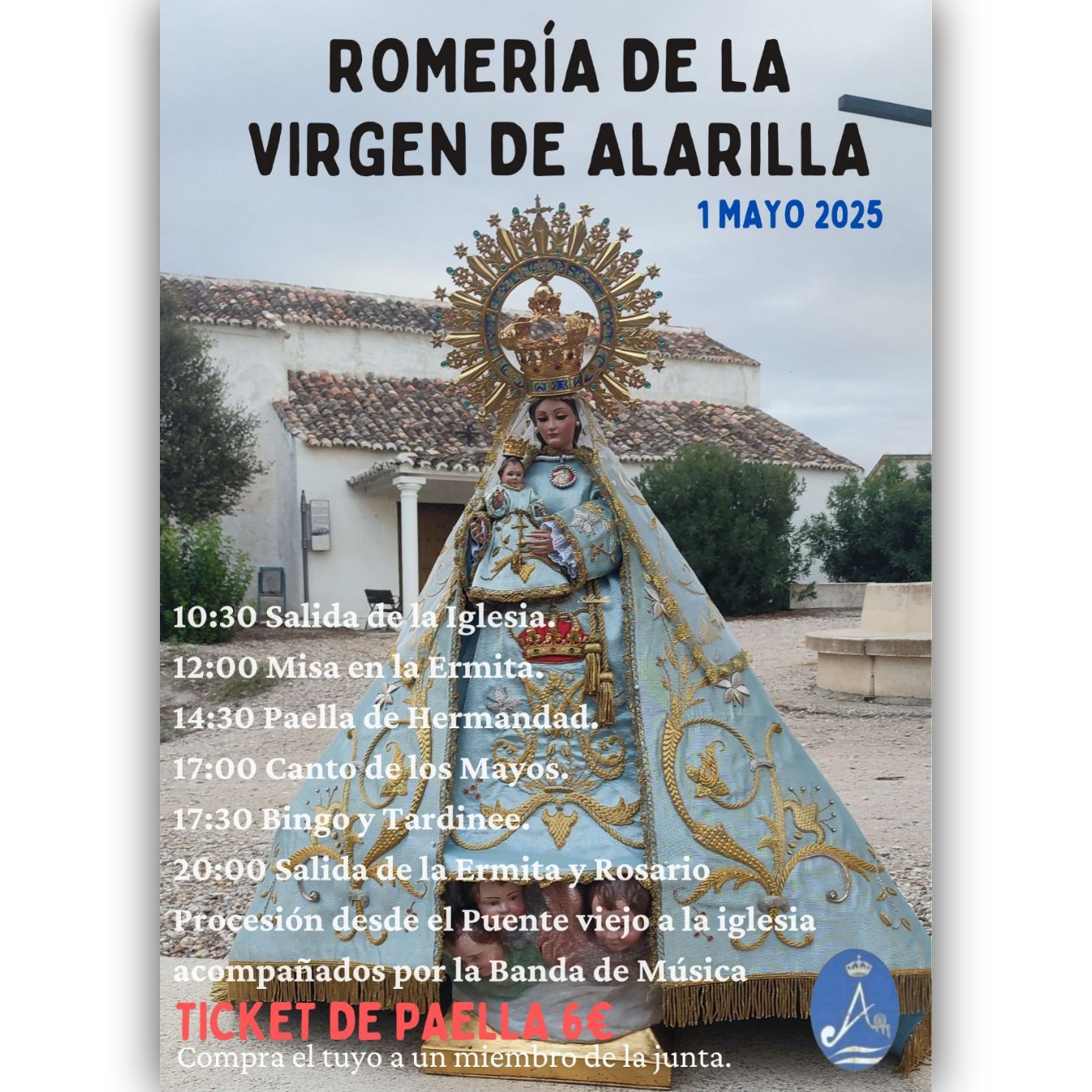 cartel romeria mayo 2025