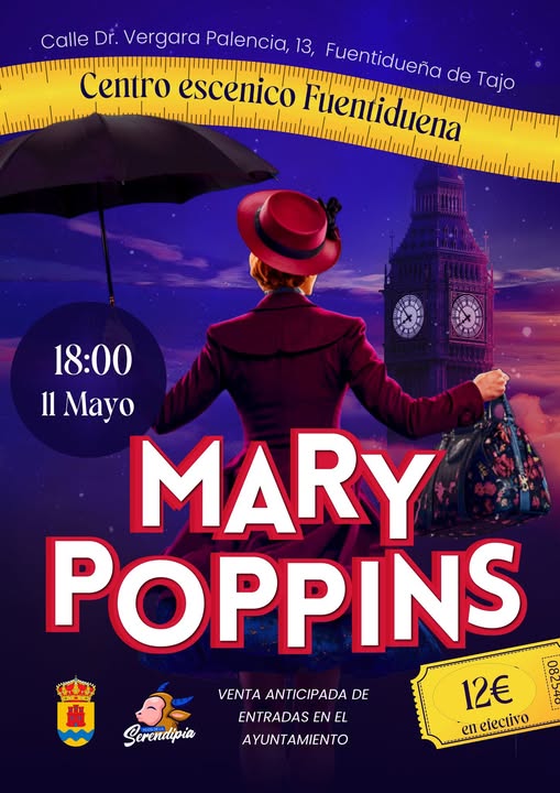 cartel mary poppins centro escénico