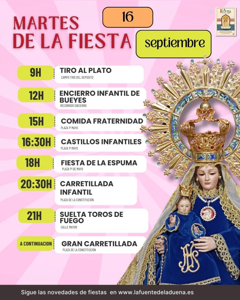 martes 16 programacion fiestas