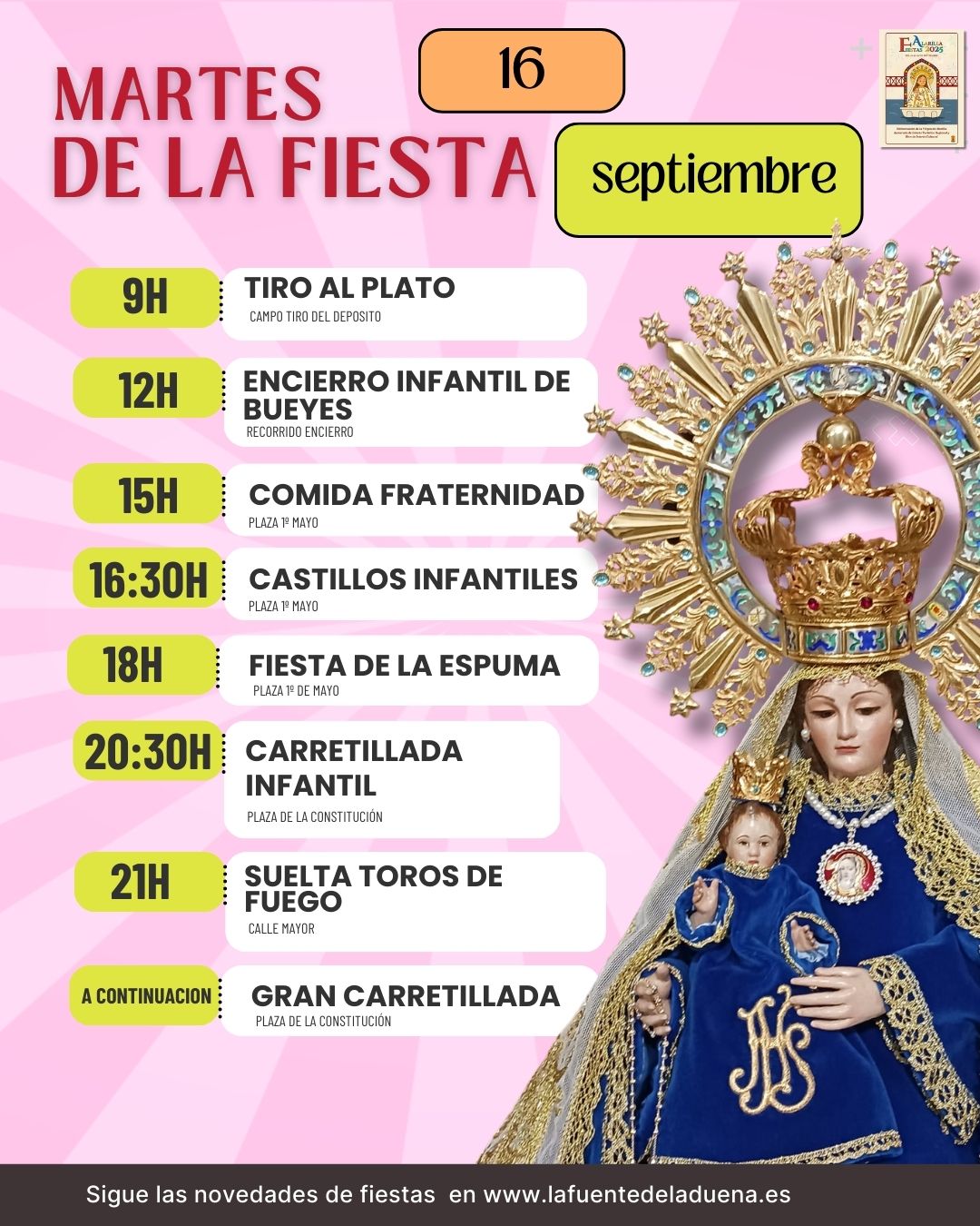 martes 16 programacion fiestas